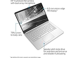 2022 HP 14" FHD IPS Display Laptop, AMD Ryzen