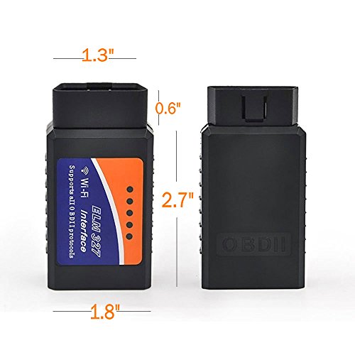 [Upgraded Chip] WiFi OBD2 Scanner Car Diagnostic Tool - Vehicle Code Reader Wireless OBD II Check Engine for iOS Android & Windows Device, More Than 3000 Code Database - Thumbnail 3