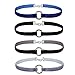 BodyJ4You 4PC Ring Choker Velvet Ribbon Gothic Collar O-ring Necklace