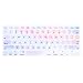 MOSISO Keyboard Cover with Pattern Compatible with MacBook Pro 13 inch, Pure Mix Purple and Pink