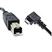 JSER Left Angled 90 Degree Micro USB OTG Host to Standard B Type Target Printer Scanner Hard Disk Cable 60cm