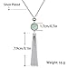 Sweater Chain and Tassel Long Necklace Bar Y Lariat Drop Pendant for Women