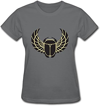 Van Women's Egyptian Mythology Dung Chafer Tumblebug Scarab Totem Tees XS DeepHeather