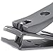Kohm Curved Blade Edge Nail Clipper with Nail File (Swing Out), SS Wide Jaw Toenail Clippers for Thick Nails, Large Nail Clippers for Men, Seniors, Women