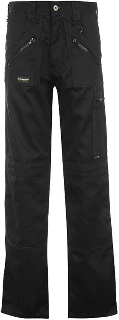 dunlop slim fit work trousers