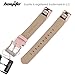bayite Leather Bands Compatible with Fitbit Alta and Alta HR, Blush Pink 5.5