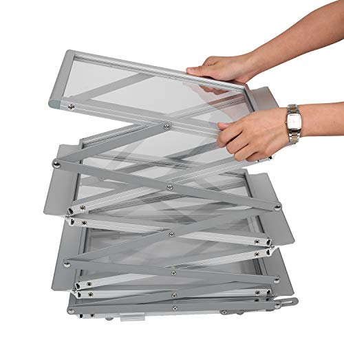 Polmart Aluminum Brochure Magazine Catalog Literature Display Rack, 6 Pockets - Thumbnail 4