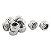 uxcell M8x1.25mm Metric Stainless Steel Nylon Insert Lock Hex Nuts 10 Pcs