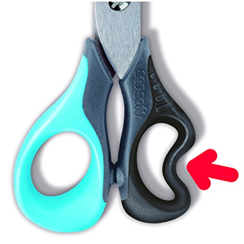Maped Sensoft Fluo School Scissors with Flexible Handles, Assorted Colors