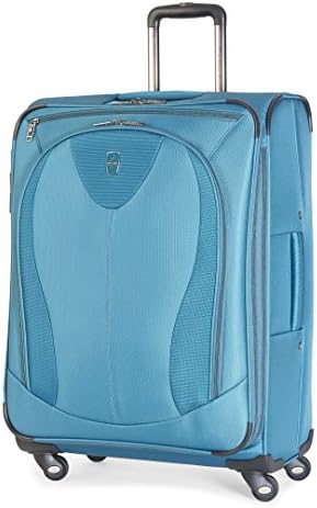 Atlantic Luggage Ultra Lite 3 25 Inch Expandable Spinner, Turquoise, One Size