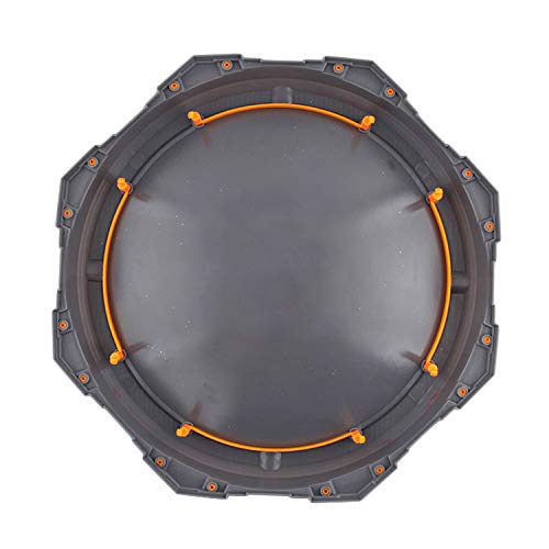 Top Battle Toy, Battle Tops Arena 28.5x28.5x4cm Burst Gyro Arena Disk Battle Top Launcher Stadium Toy Accessories for Boys Children Christmas Birthday Gifts Gray