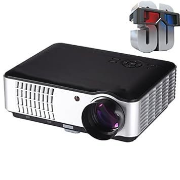 Play 5500 Lumens Full HD Smart, HDMI, USB Portable 1920 x 1080P Home Theater 3 D LED Projector with TV Tuner