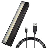 Tap Closet Light LED Rechargeable RTSU Wireless Touch Light Magnetic Stick-on Nightlight for Under Cabinet, Counter, Wardrobe, Stairs, Drawer, Wall