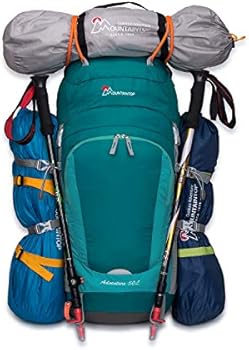 hiking bag with sleeping bag