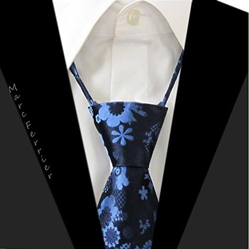 Marc Ferrier Men’s Business Casual Zipper Ties of Various Patterned