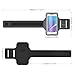 MoKo Armband for iPhone 6s Plus / 6 Plus, Sweatproof Sports Armband Running Arm Band for iPhone 6S Plus, 6 Plus, Samsung S8 Plus, S7 Edge, Note 4 / 5, J7, BLU, Black (Fits Arm Girth 9