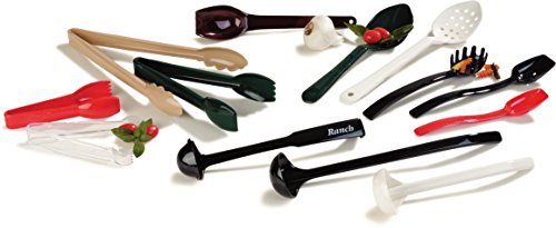 Carlisle 447007 Solid Buffet / Salad Serving Spoon, 0.8 oz, Clear (Pack of 12) - Thumbnail 3