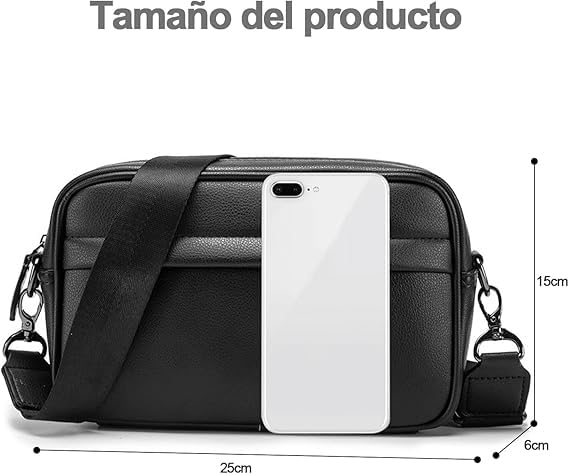 Bandolera Hombre,riñonera hombre,Bandolera Hombre,bolsa de mensajero,Crossbody,Bolso Para Correa De Hombro Desmontable,seAlta capacidadpuede usar en la vida diaria o en el trabajo