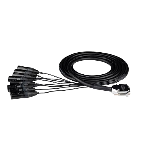 Hosa EDGE DB25 to Neutrik XLRM Snake, 4M