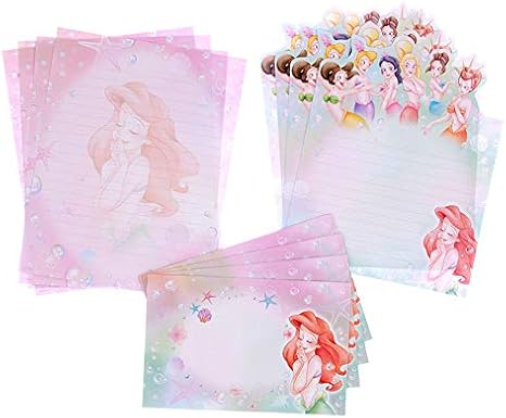 Amazon Co Jp ディズニーストア 公式 レターセット アリエル シスター Office Products