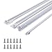 Amazon Basics Euro Bottom Mount Drawer Slides, 16 Inch, White Powder Coat, 1-Pair