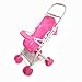 Potato001 Kids Toy Play House Plastic Dismountable Stroller for Barbie Doll Accessories (Pink)
