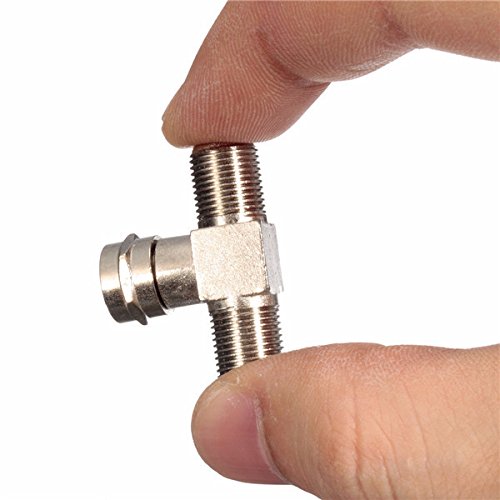 ILS - 2 x F-Type 2 Way Splitter Combiner TV Virgin Cable Adapter Sky Satellite Freeview