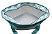 Earthwise Insulated Grocery Bag Reusable Large Cooler Shopping Tote with Zipper Closure, Thermal Peva Lining and Front Pocket for Entertainment, Picnics, Travel, Beach(Turquoise)