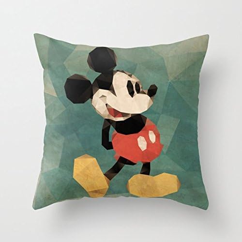 Mr.Mickey Mouse Cushion Throw Pillow Cover 26 x 26 In