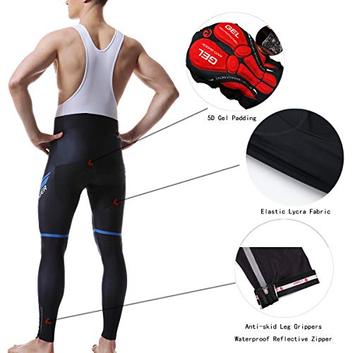 image for X-TIGER Men's Cycling Bike Bib Shorts/Pants,5D Pro Gel Padded Compress