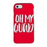 CafePress - Oh My Quad - iPhone 8 / iPhone 7 Phone Case, Tough Phone Shell