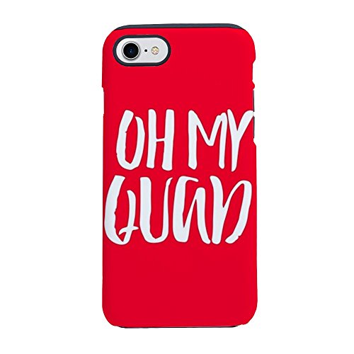 CafePress - Oh My Quad - iPhone 8 / iPhone 7 Phone Case, Tough Phone Shell