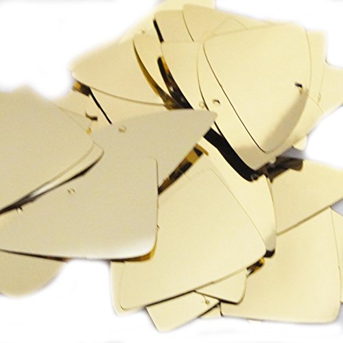 Gold Shiny Metallic Fishscale Fin 1.5