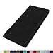 MAYSHINE Non-Slip Bathroom Rug Shag Shower Mat (24x39 Inches) Machine-Washable Bath Mats Water Absorbent Soft Microfibers- Black primary