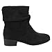Soda FD58 Women's Slouchy Pull On Low Block Heel Ankle Booties
