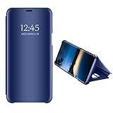 Samsung Galaxy A6/A6 Plus(2018) Slim Removable Stand Protection S-View Mirror flip Cover (Purple, Galaxy A6(2018))