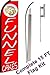 NEOPlex - "Funnel Cakes" Complete Flag Kit - Includes 12' Swooper Feather Business Flag With 15-foot Anodized Aluminum Flagpole AND Ground Spike