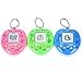 Dengguoli 1 Pc Random Color Tamagochi Pet Virtual Digital Electronic Game Machine, Nostalgic 168 pet in 1 Virtual Cyber Brinquedos (Heart-Shaped)