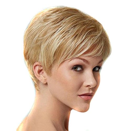 DEESEE(TM) Curly Hair Short Paragraph Elegant Ladies Hood Atmospheric Cosplay Wigs