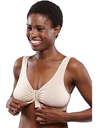 Sujetador con cierre frontal de plena libertad, perfecto sostén de algodón inalámbrico para dama