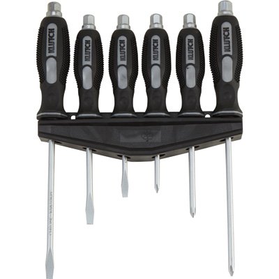 Klutch Screwdriver Set With Bolt Ends - 6-Pc.