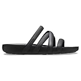 Crocs Women's Splash Strappy Sandals, Black, 8, Women