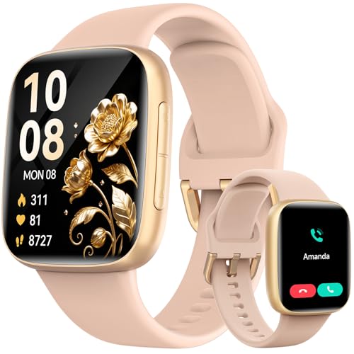 ENOMIR Men's Women's Smart Watch, 1.85 Inch Smartwatch with Built-in Alexa & 3ATM Waterproof, 100+ Sports Modes SpO2/Sleep/Heart Rate, Pedometer & Calories, Compatible with Samsung iPhone Android