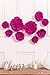 Ling's moment Giant Crepe Paper Flower, 9 X Fuchsia Handmade Large Paper Flower, Paper Flower Decorations for Nursery, Wall, Wedding, Anniversery, Bridal Shower, Archway, Centerpiece