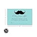 Paper Clever Party Mustache Diaper Raffle Tickets (25 Pack) Boys Baby Shower Games – Invitation Insert Card Set - Size 2x3.5