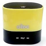 Aroc Electronics BTS-600YELLOW Bluetooth Portable Speaker and Hands Free Speakerphone, Yellow