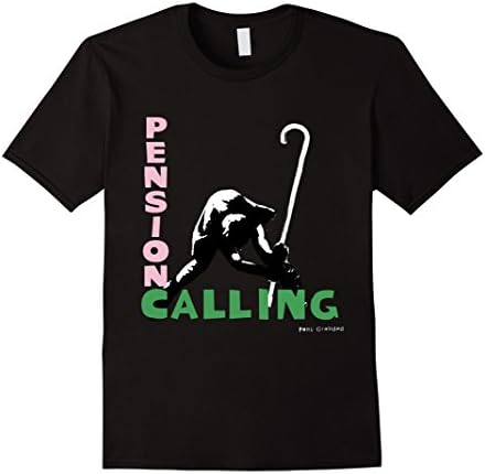 Men's Pension Calling Punk Rock T-shirt XL Black