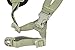 ATAIRSOFT Helmet General Suspension Lanyard with 4 Points Chin Strap with Bolts and Screws for Fast ACH MICH IBH Helmet DE