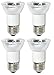 Sterl Lighting – 75 Watt MR16 JDR E26 / E27 Bulb Medium Base Mini Reflector Landscape Replacement Modeling Lighting Bulb Halogen Flood Lamp Halogen 120V 2.68Inch 680Lm 2700K Warm White Clear – 4 Pack
