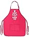 ThisWear Keep Calm and Bake On Funny Apron for Kitchen Baker Baking Two Pocket Apron for Women and Men Heliconia